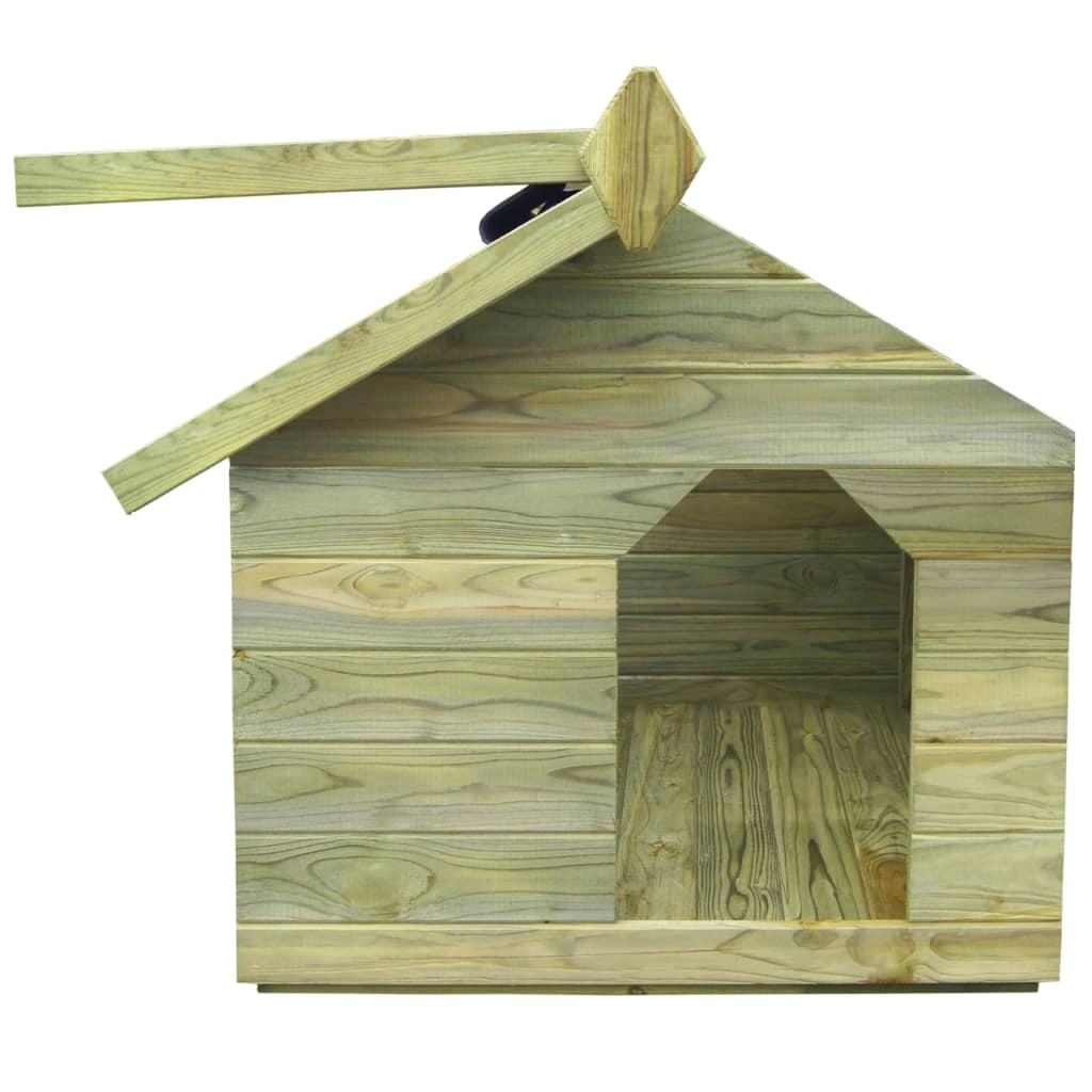 Cuccia da giardino con tetto apribile 85 x 103 x 77 cm in legno di pino impregnato 02_0001530