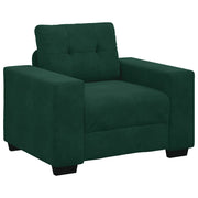 Divano | Divano da soggiorno | Sofa Sedia Verde Scuro 100x78x80 cm Velluto