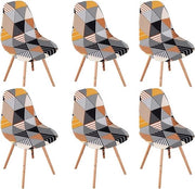 Set di 6 sedute Scandinave con schienale pieghevole - Universale - Decorazione per soggiorno e cucina