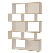 Libreria effetto legno bianca cm. H.164 x L.115 x P.28