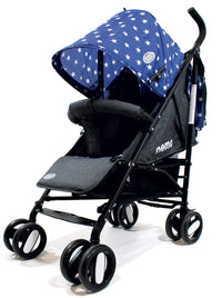 Passeggino Leggero per Bambini Pieghevole con Borsa Nemo Blu con Stelle