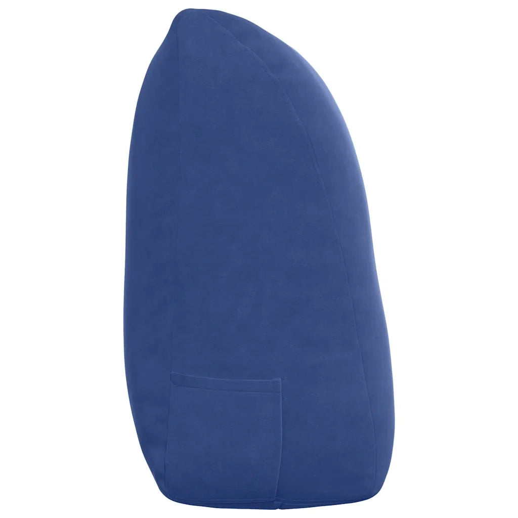 Cuscino per Schiena Blu Polizia 120 x 24 x 50 cm Velluto 42014498