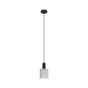 Lampadario Moderno Gorosiba 1 Luce Acciaio Nero