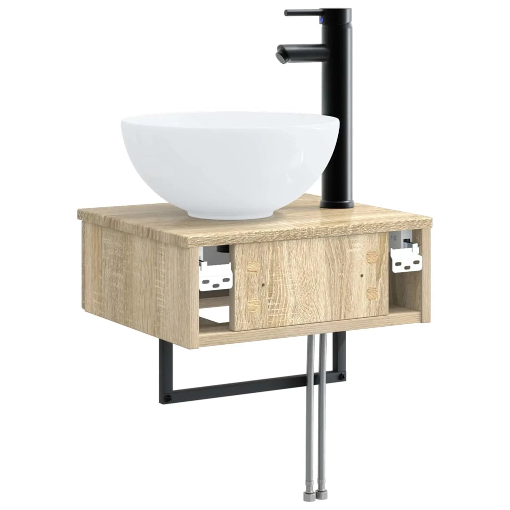 Lavabo da Parete Rovere Sonoma 40 x 35 x 39 cm
