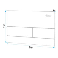 Pulsante Per Supporto Set Da Incasso Wc K011a-q Rea T Black Matt
