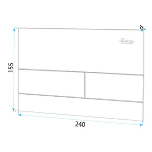 Pulsante Per Supporto Set Da Incasso Wc K011a-q Rea T Black Matt