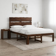 Letto matrimoniale con testiera ROSTOCK Marrone Scuro 3405491