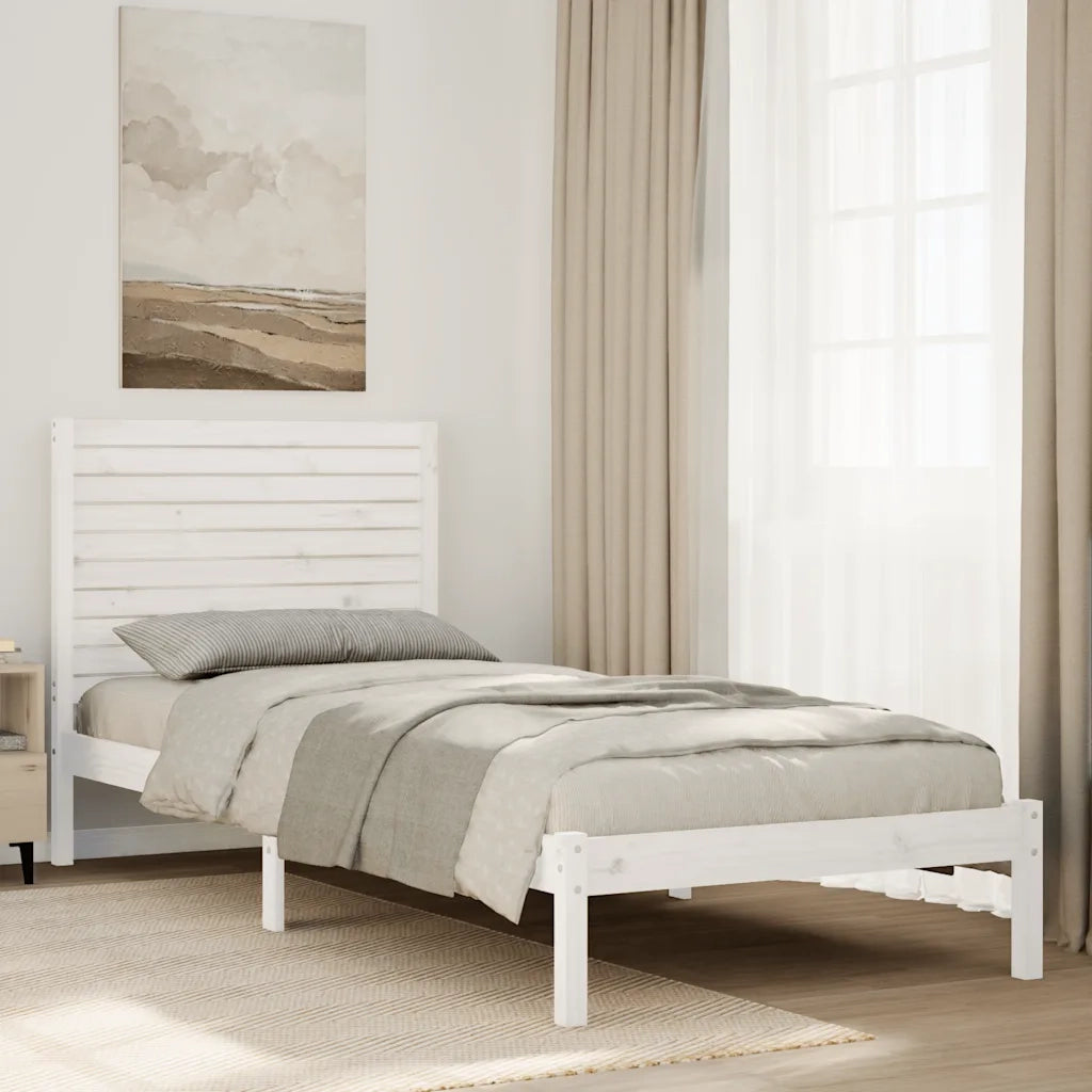 Giroletto Extra Lungo senza Materasso Bianco 90x220 cm Massello 3309310