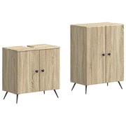 Set di Armadi da Bagno da 2 Pezzi BREDA Rovere Sonoma 3417641