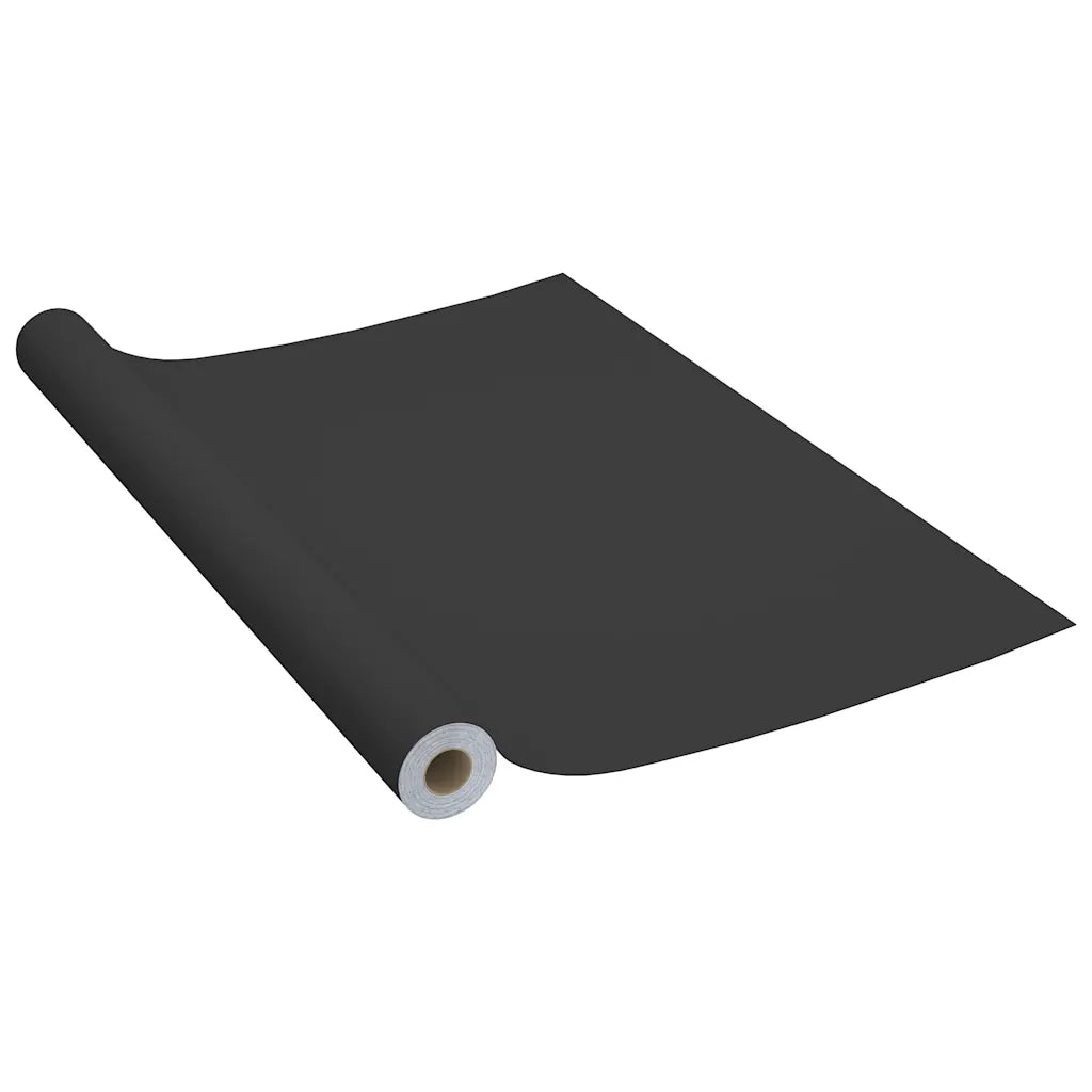 Pellicola Autoadesiva per Mobili Nera 500x90 cm in PVC CFW5042806
