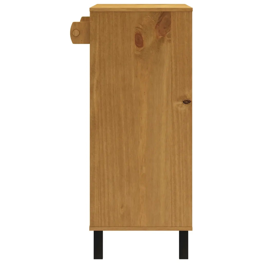 Tavolino da Bar-Tavolino da soggiorno-Tavolo FLAM 92x45x110 cm in Legno Massello di Pino