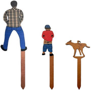 Etichette per piante con disegno creativo - Marcatori per piante in legno - Stuzzicadenti per piante - Etichette per piante per esterni - Dimensioni 18x6cm