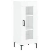 Buffet credenza cassettiera mobiletto mobile contenitore organizer per cucina soggiorno finitura lucida 34,5 x 34 x 90 cm legno ingegnerizzato bianco 02_0030632