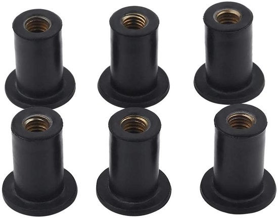 Kit 6 pezzi per fissaggio - Gomma/Alluminio - Leggero/Portatile - Adatto per viti M5 - Per motori/kayak - Resistenente e Robusto - Kit di fissaggio
