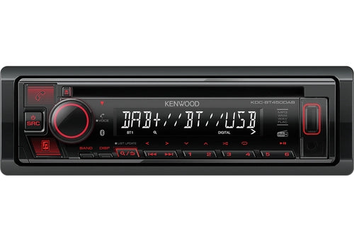 Kenwood KDC-BT450DAB Ricevitore multimediale per auto Nero 50 W Bluetooth
