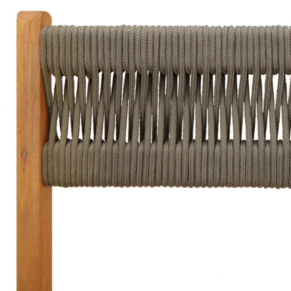 Sedie da Giardino Pieghevoli 8pz Grigie Legno Massello Acacia