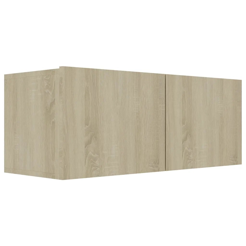 Set di Mobili Porta TV 2 pz-Credenza per TV Rovere Sonoma in Legno Multistrato