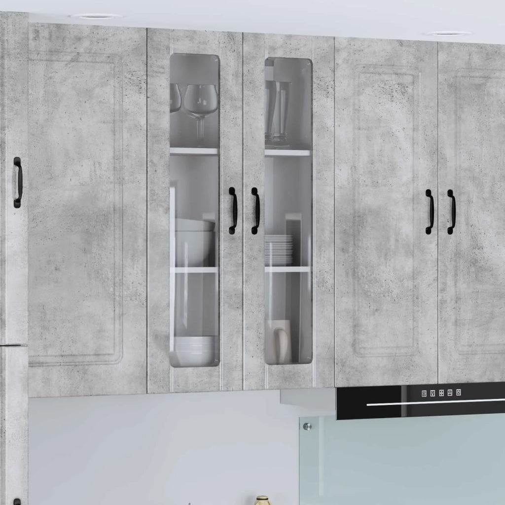 Pensile cucina con porta Lucca Grigio Cemento 60 x 31 x 100 cm 885178