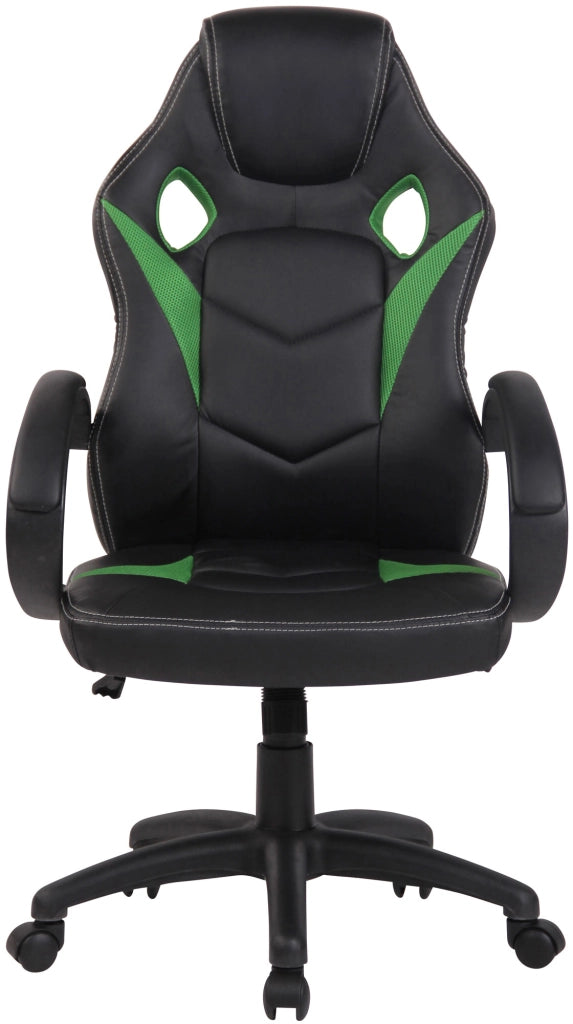Sedia da ufficio sportiva Magnus in similpelle verde
