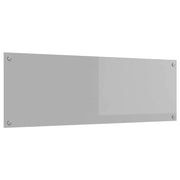 Schienale da cucina Grigio chiaro 120 x 40 cm vetro temperato 42001307