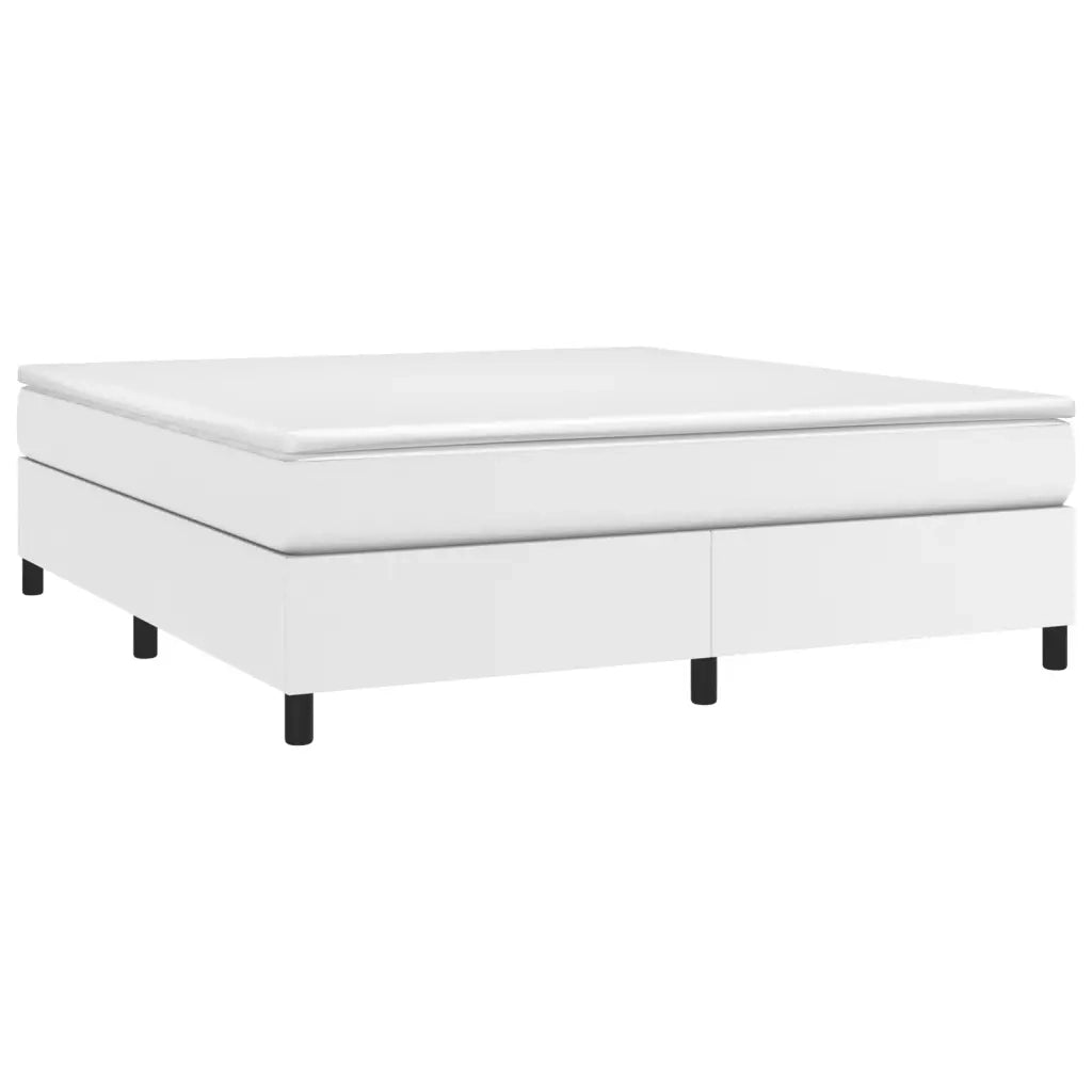 Struttura Letto a Rete a Molle Bianco 160x200 cm in Similpelle 3121054