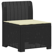 Divano da Giardino a 1 Posto con Cuscino Aspetto Rattan PP 8011780