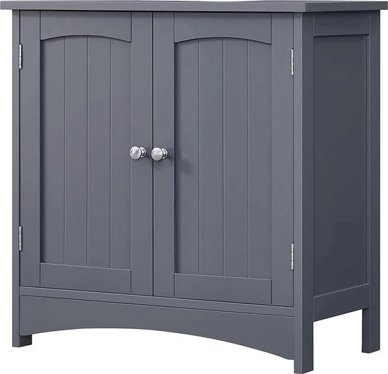 Wastafelmeuble - 2 Porte Wastafelmeuble - Bagno Wastafelmeuble - Wastafelopberger - Wastafel Bagno - Grigio - 60 x 30 x 60 cm