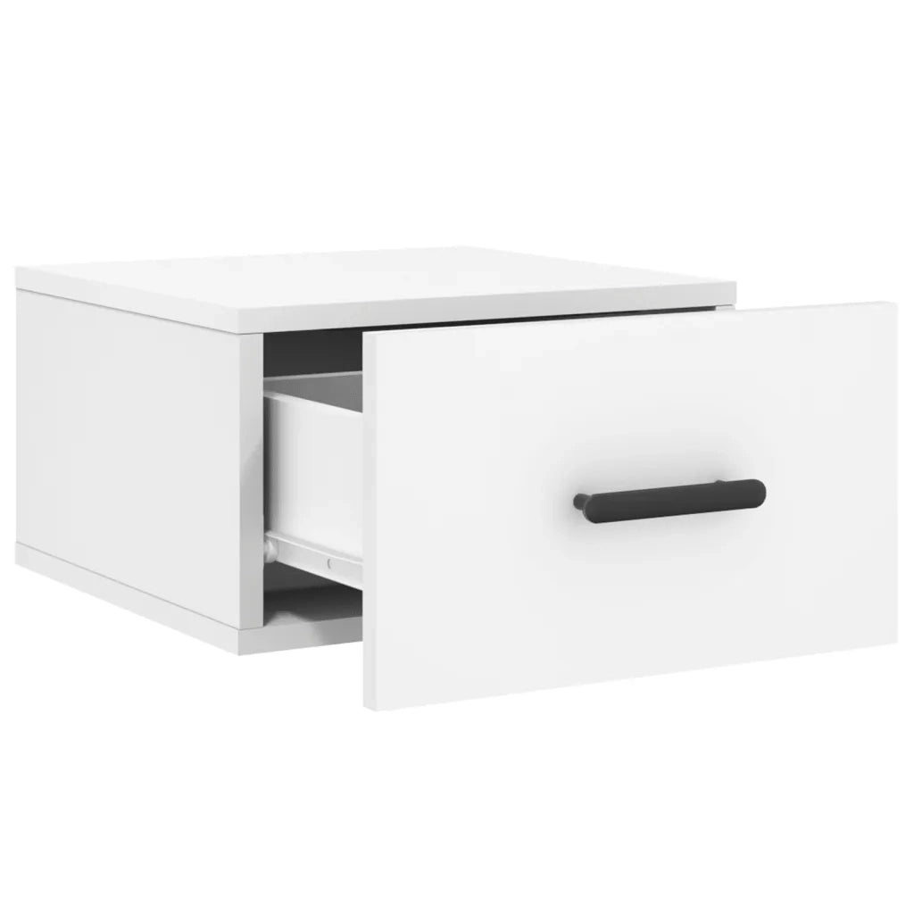 vidaXL Comodino a Muro Bianco 35x35x20 cm