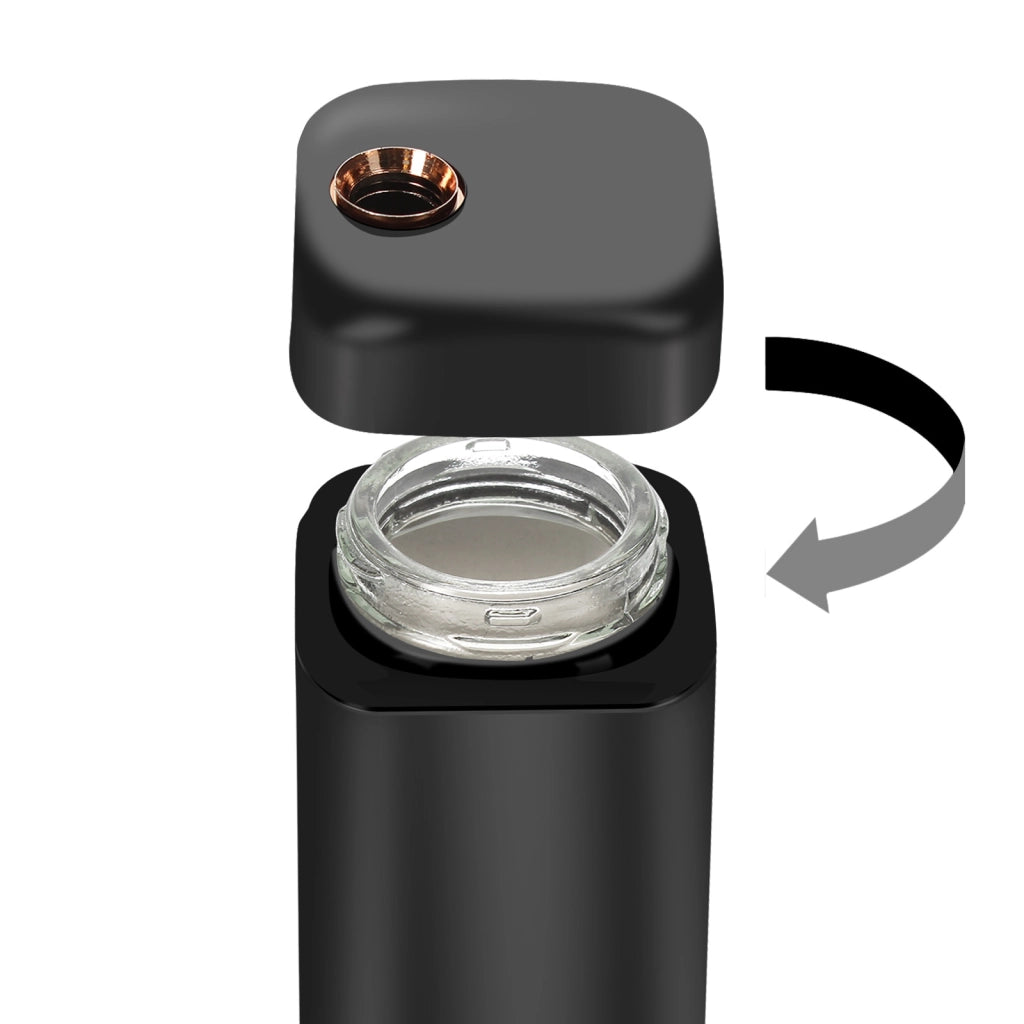 Insieme 4 Vasi per Condimenti con Elegante Supporto in Metallo Solido Nero Cheffinger