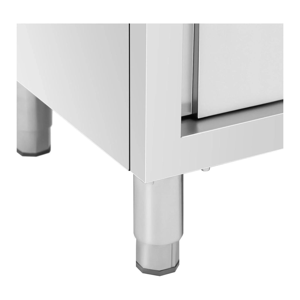 Armadio 120 x 50 x 180 cm 4 ripiani fino a 200 kg armadio per camera da letto armadio per spogliatoio acciaio inox 14_0005157