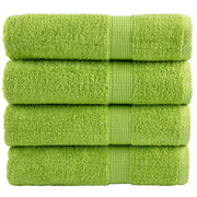 Asciugamani da Bagno SOLUND 2 pz Verdi 100x150 cm 600 g/mÂ²