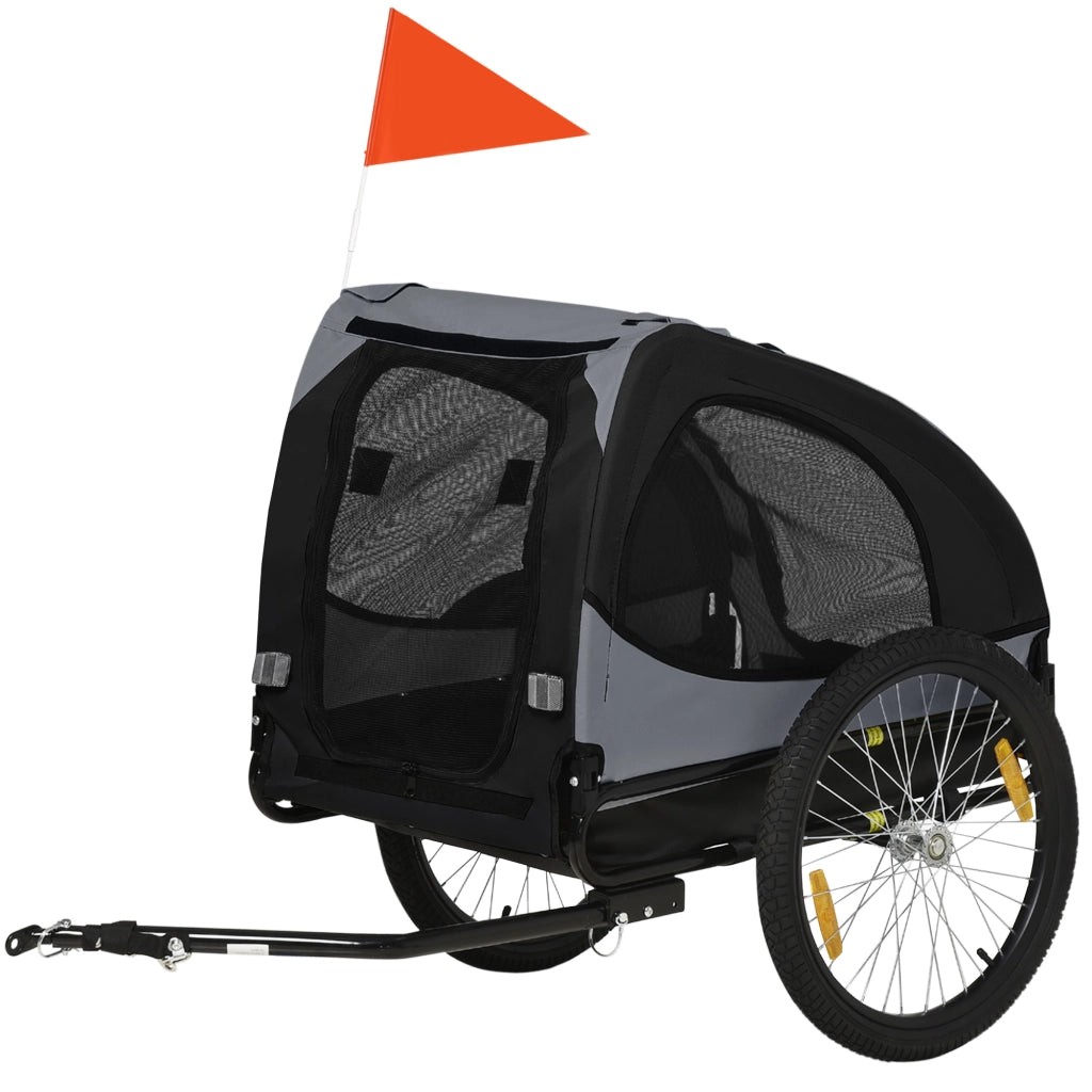 Trasportino per cani con rete e copertura ¨C zephmum ¨C 140x71x83 cm nero