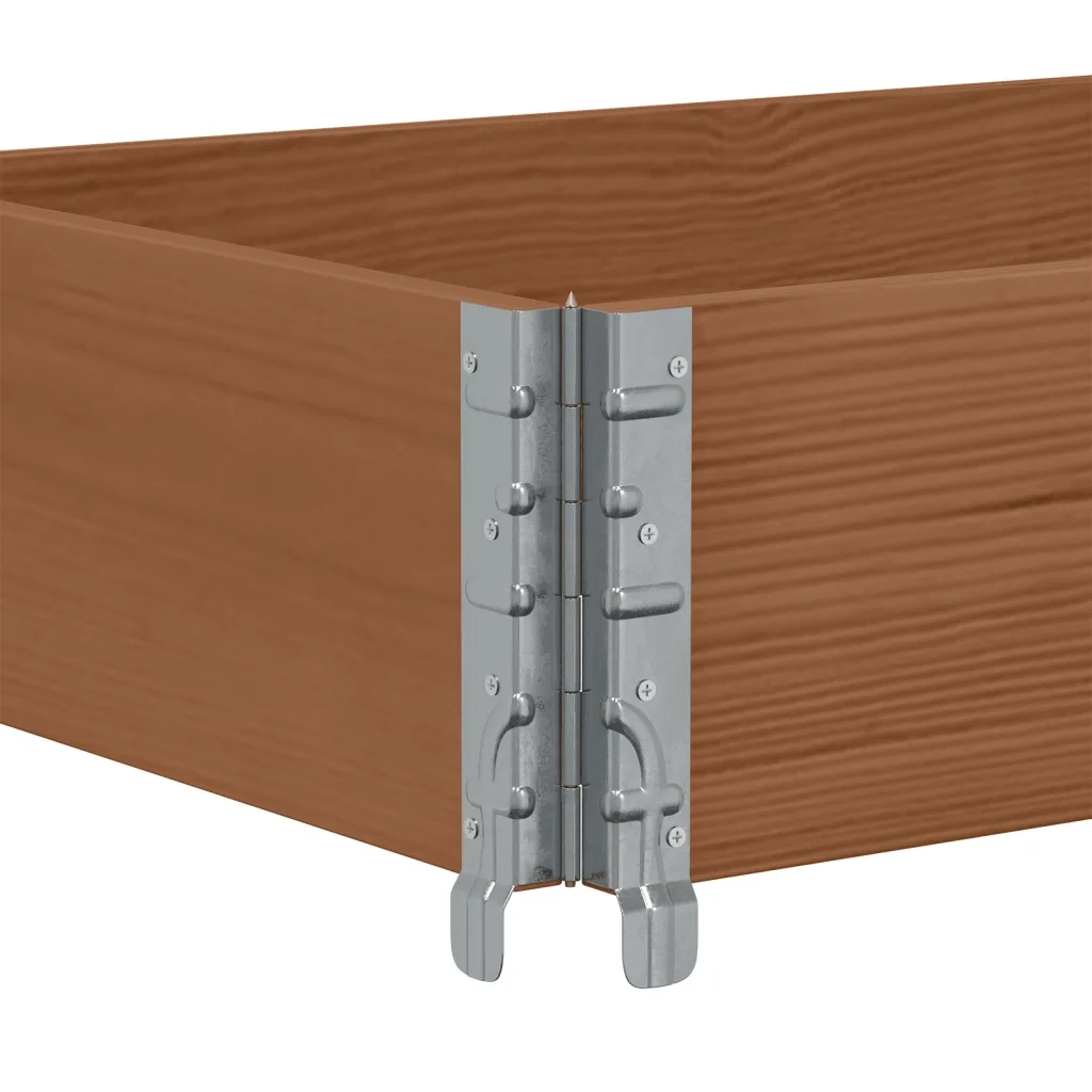 Poggiapiedi da Giardino Marrone 150x50cm Legno Massello di Pino 3295410