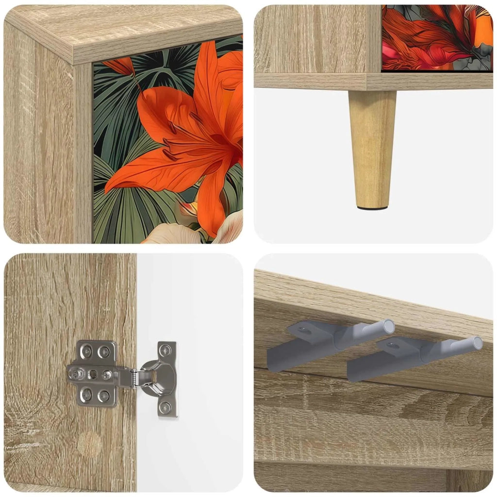 Mobile TV GENNEP 69 x 33 x 50 cm Sonoma Legno ingegnerizzato 8006995