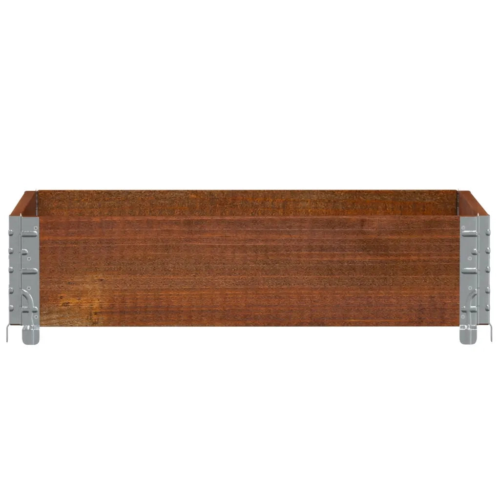 vidaXL Fioriera da Giardino Marrone 80x60 cm Legno Massello di Pino