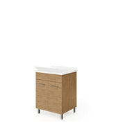 LAVATOIO LEGNO 60X50 ROVERE NATURALE- SAVINI DUE- 1,0 pz