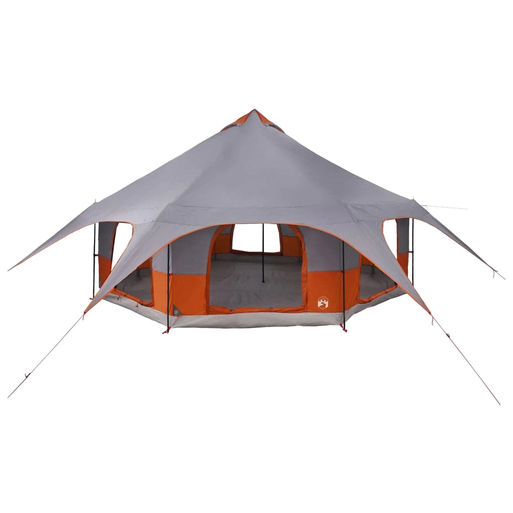 Tenda Familiare Grigio e arancione 10 persone