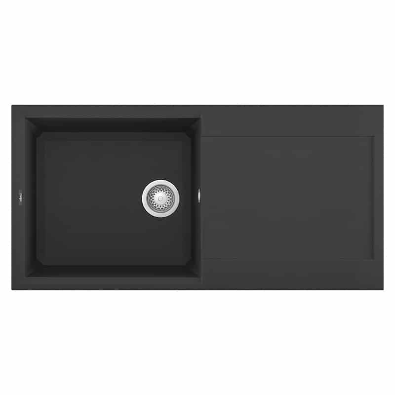 Lavello Elleci Incasso 1 vasca 100x50 Easy 480 Granitek Nero LGY48040