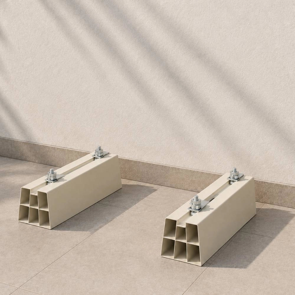 Coppia basi antivibranti per climatizzatore a pavimento 450x80x90 mm