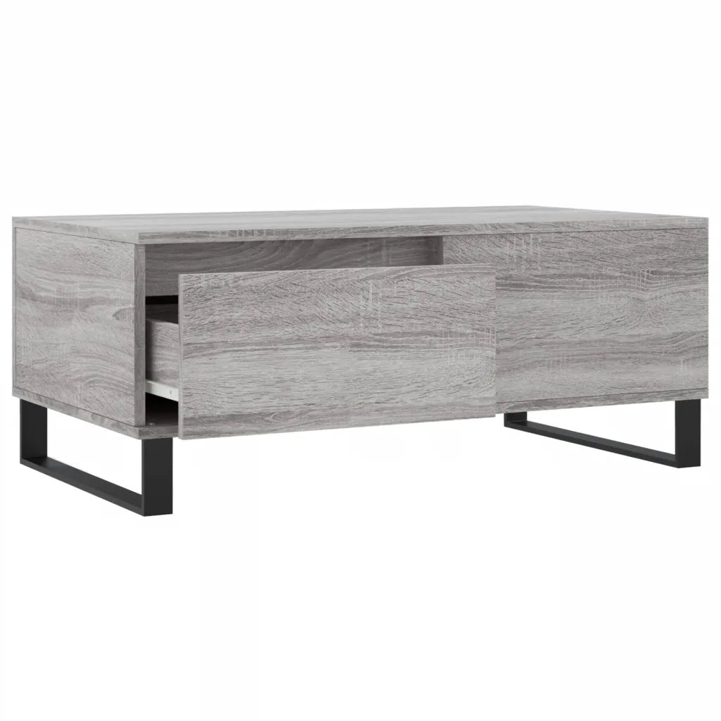 Tavolino Salotto Grigio Sonoma 90x50x36,5 cm Legno Multistrato 830818
