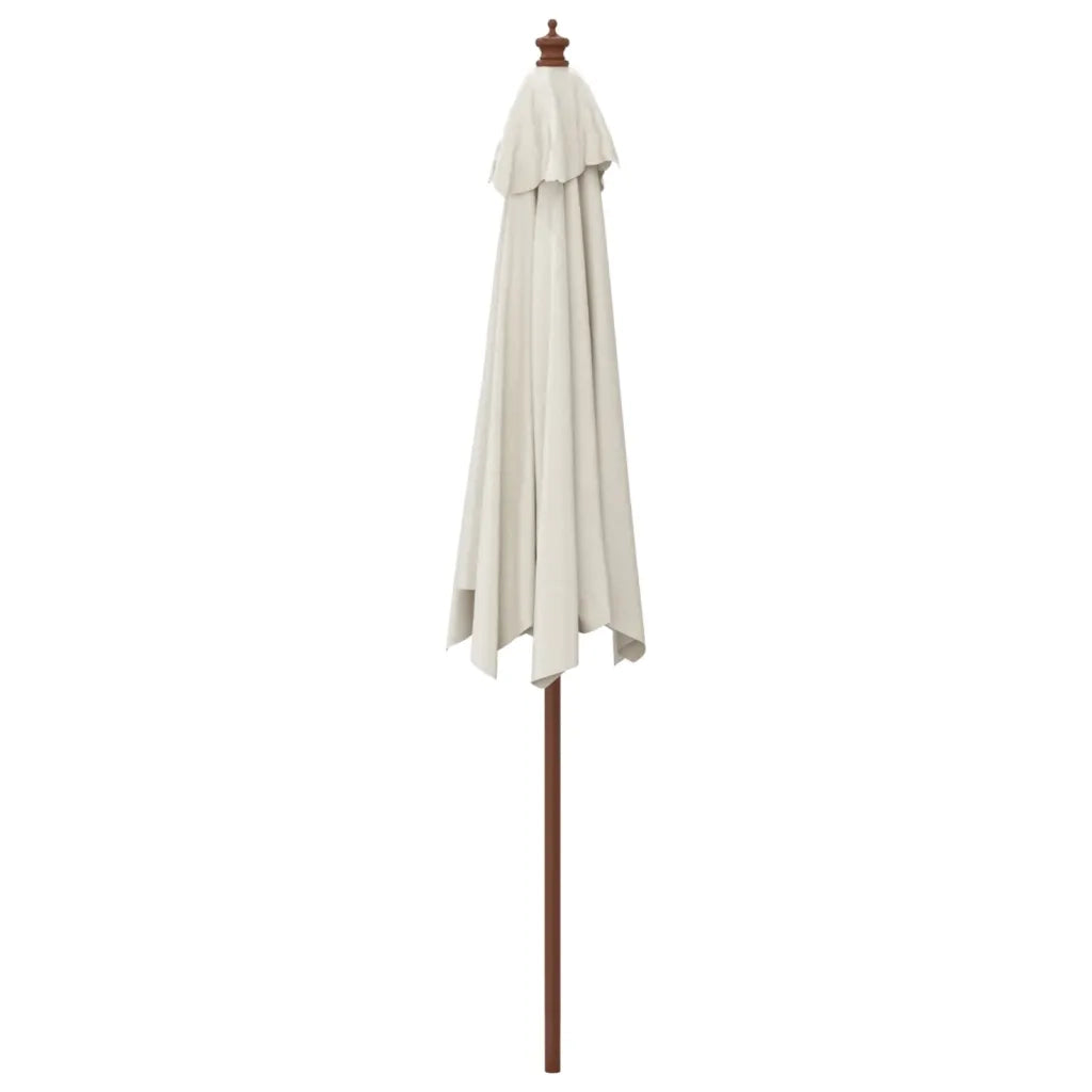 Ombrello | Parasolne da Giardino con Palo in Legno Sabbia 299x240 cm