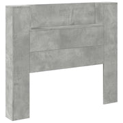 Testiera | Testata Grigio cemento 120 x 16,5 x 103,5 cm Legno multistrato