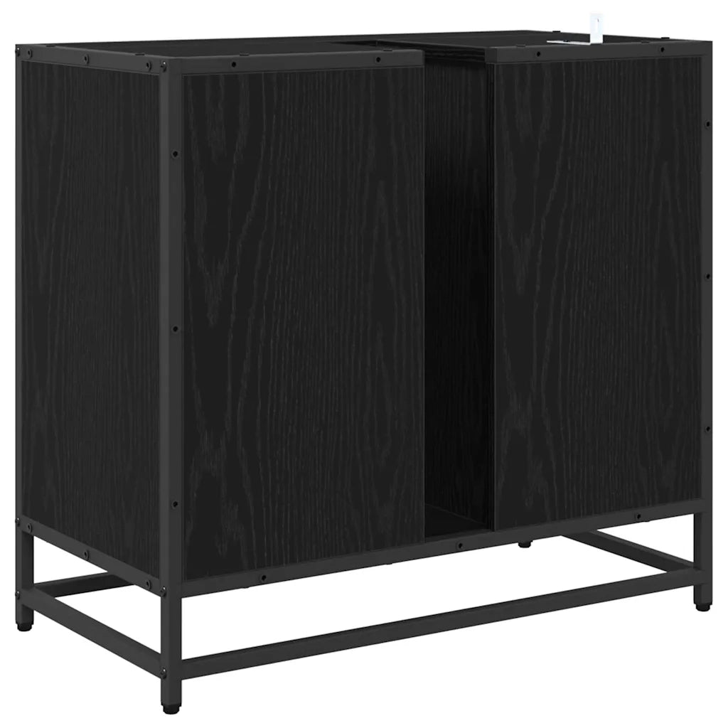 Mobile da Bagno Rovere Nero 65 x 33 x 60 cm Legno multistrato 883626