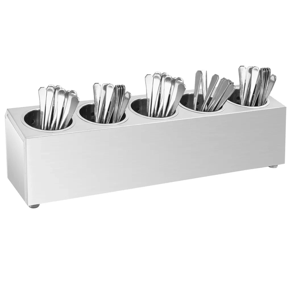 Portaposate con 5 Inserti Rettangolare in Acciaio Inox CFW5466835