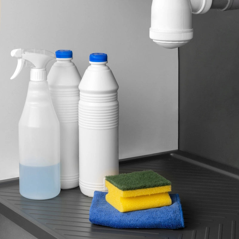 Sistema angolare articolato estraibile Harmony per mobile da cucina, Destra/Sinistra, Acciaio e Legno, Grigio antracite