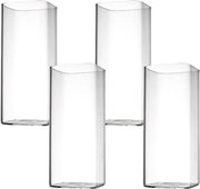 Set di bicchieri in vetro borosilicato da 400 ml - Confezione da 4 - Vetro sottile
