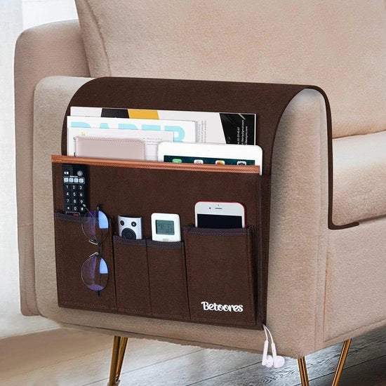 Organizzatore di peluche per il Divano - Organizzatore da appendere multifunzionale con 5 cassette - Funzionale