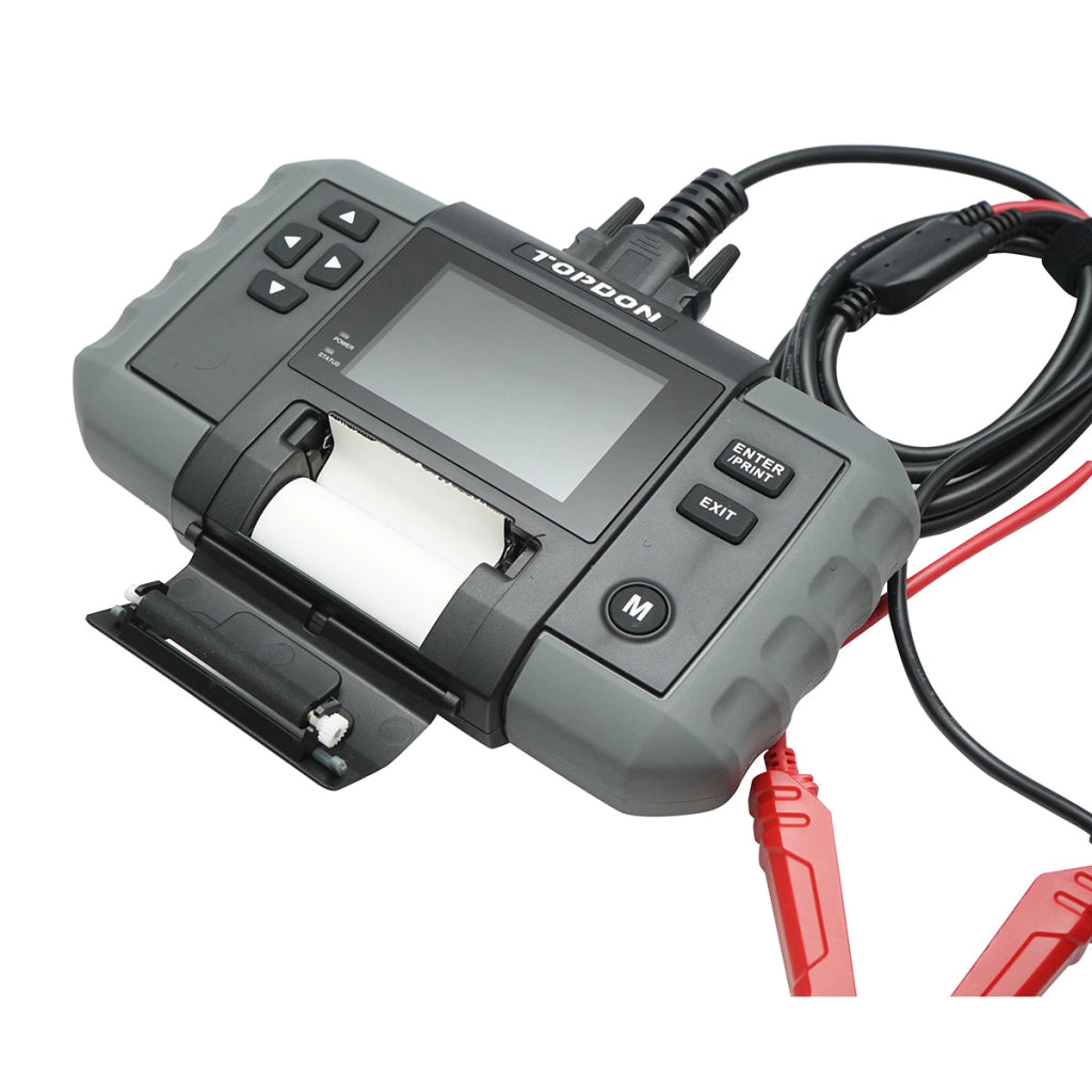 Tester digitale per batterie con stampante 12-24V, protezione da polarità 100-2000A BT600