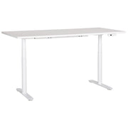 Scrivania regolabile elettricamente bianco 180 x 80cm Struttura in acciaio verniciato a polvere