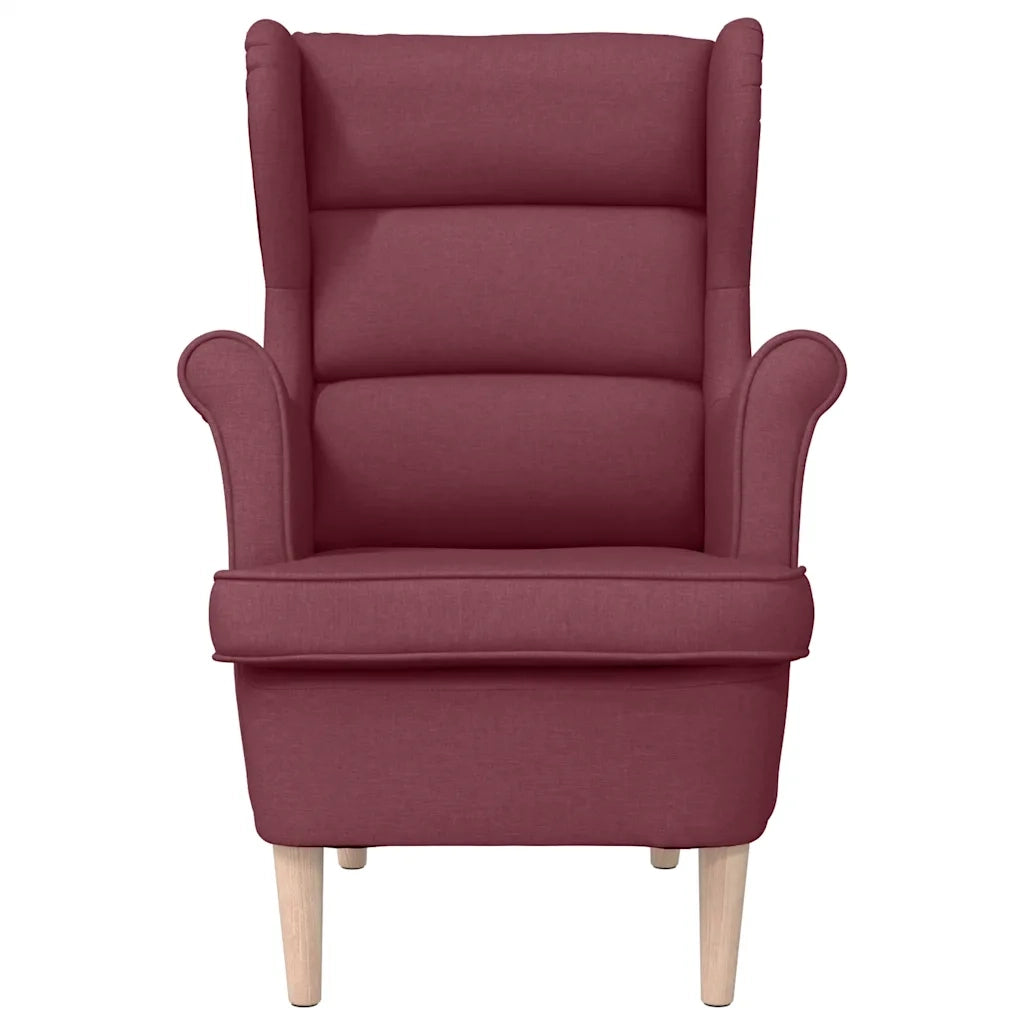 Poltrona Rosso Vino 74x84x100 cm in Tessuto 4016898
